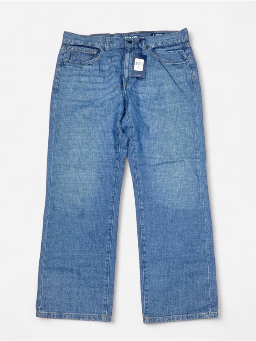 Chaps Men’s Straight-Leg Jeans in Blue Denim